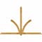 Ekena Millwork Redmond Rough Sawn Timber Gable Bracket, Western Red Cedar, 96"W x 64"H x 4"D x 4"F, 16/12 Pitch GBW096X64X0404RED00RWR - alternate 1